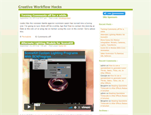 Tablet Screenshot of creative-workflow-hacks.com